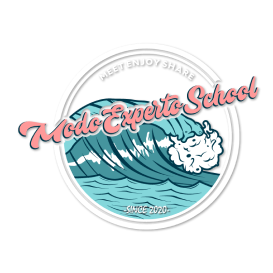 modo experto surf school white logo