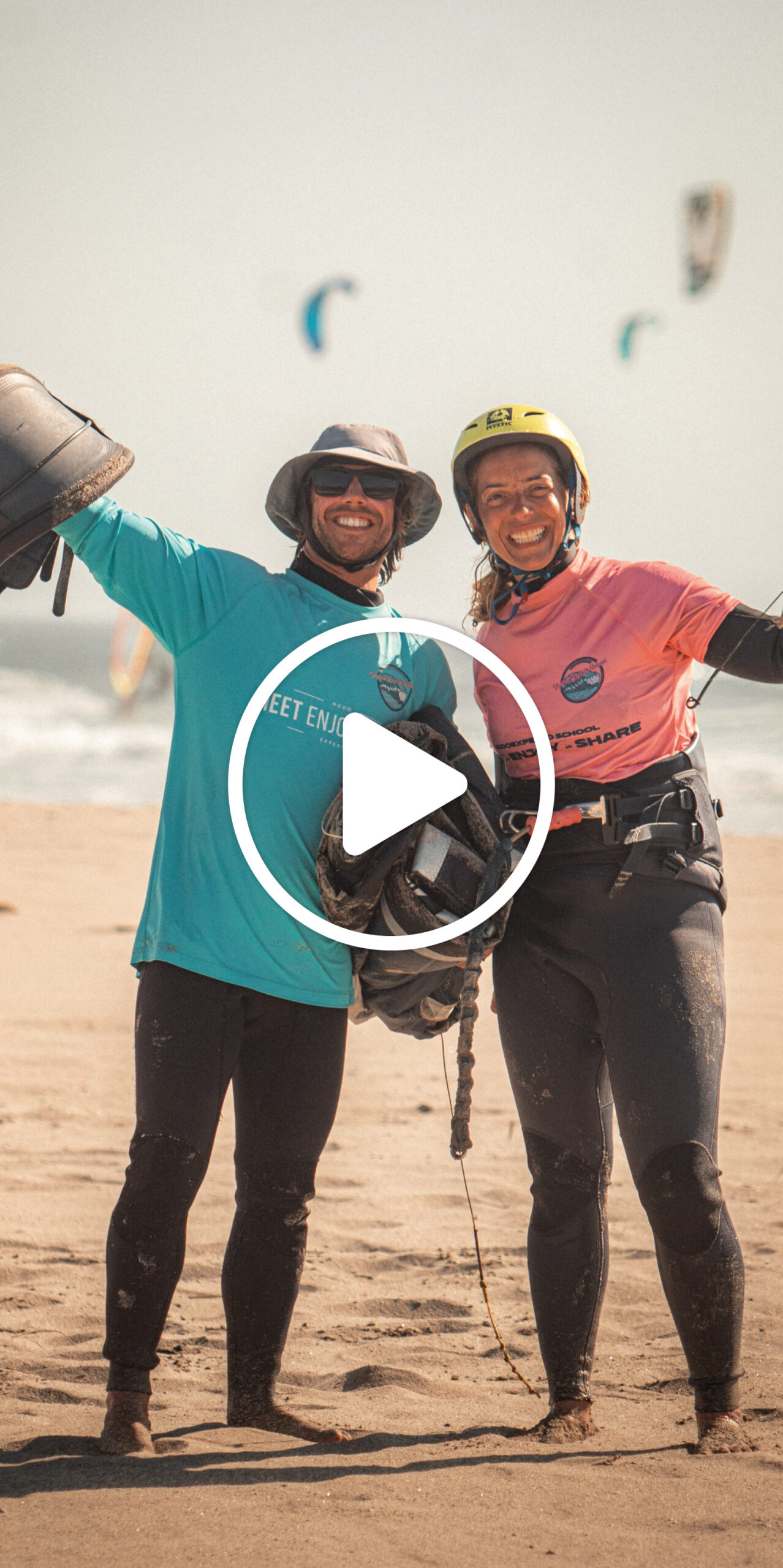 instagran video of kite classes in viana do castelo