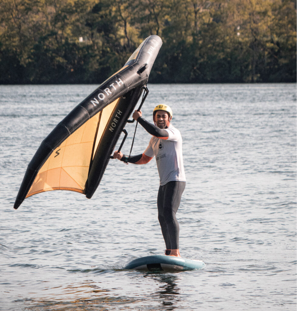 wingfoil lessons on the river of viana do castelo